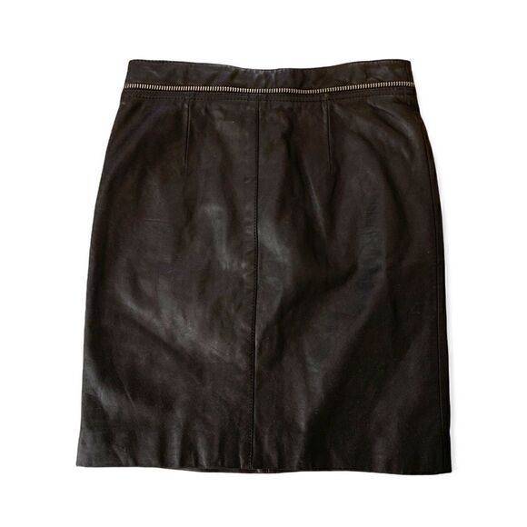 ❤️SOLD❤️ALL SAINTS Genuine Black Leather Skirt |Size: US 4| - Picture 7 of 12